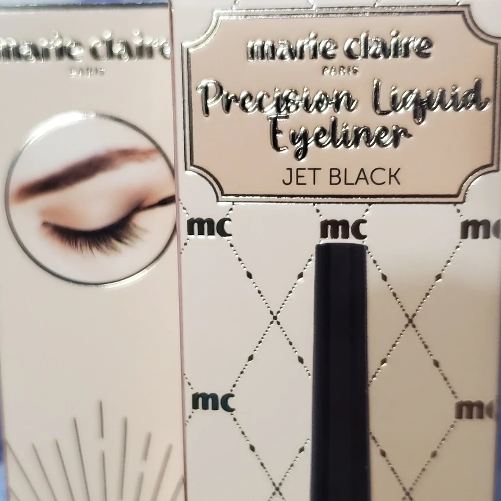 Marie Claire Paris Precision Liquid Eyeliner  Ultra Pigmented Jet Black Makeup